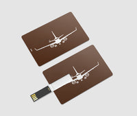 Thumbnail for Embraer E-190 Silhouette Plane Designed USB Cards