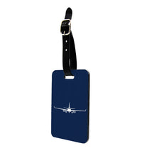 Thumbnail for Embraer E-190 Silhouette Plane Designed Luggage Tag