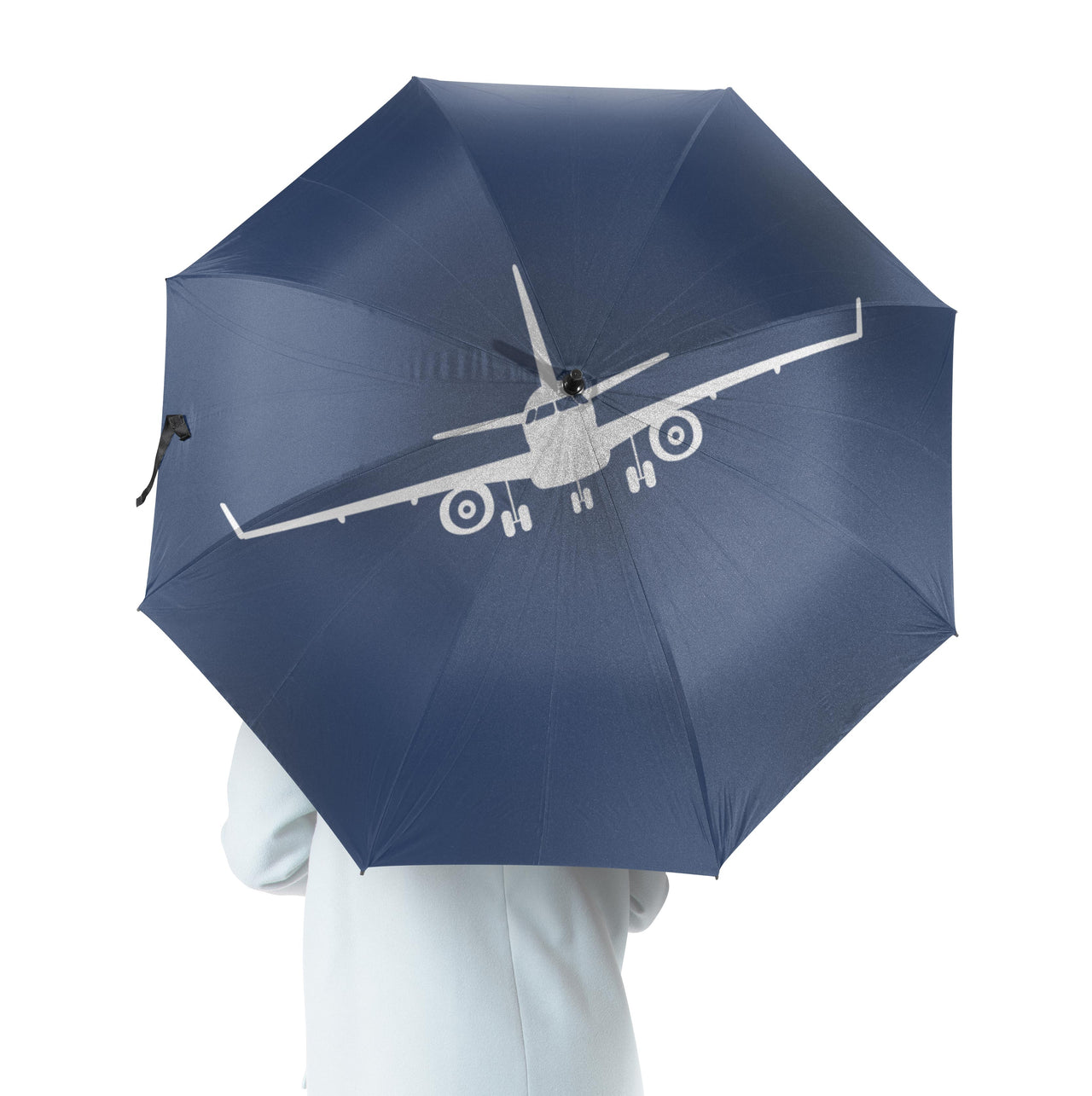 Embraer E-190 Silhouette Plane Designed Umbrella