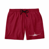 Thumbnail for Embraer E-190 Silhouette Plane Designed Swim Trunks & Shorts