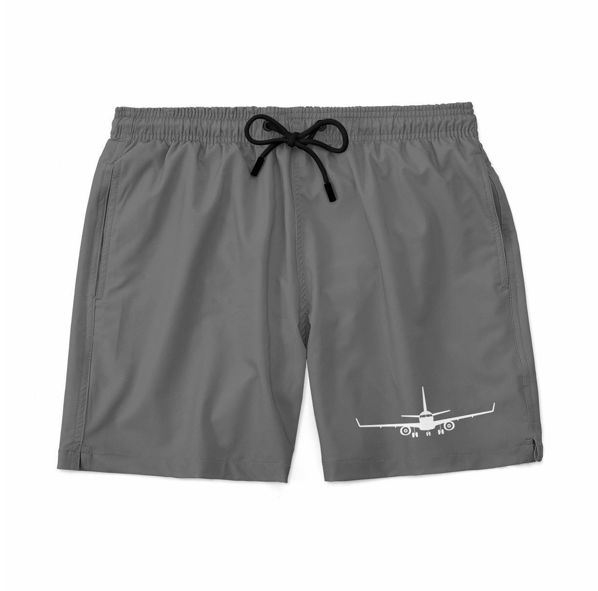 Embraer E-190 Silhouette Plane Designed Swim Trunks & Shorts