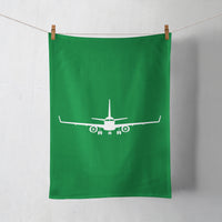 Thumbnail for Embraer E-190 Silhouette Plane Designed Towels
