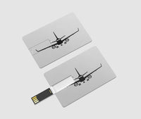 Thumbnail for Embraer E-190 Silhouette Plane Designed USB Cards
