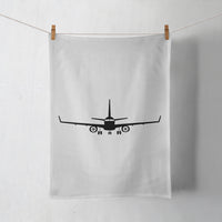 Thumbnail for Embraer E-190 Silhouette Plane Designed Towels