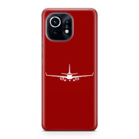 Thumbnail for Embraer E-190 Silhouette Plane Designed Xiaomi Cases