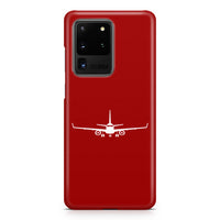 Thumbnail for Embraer E-190 Silhouette Plane Samsung A Cases