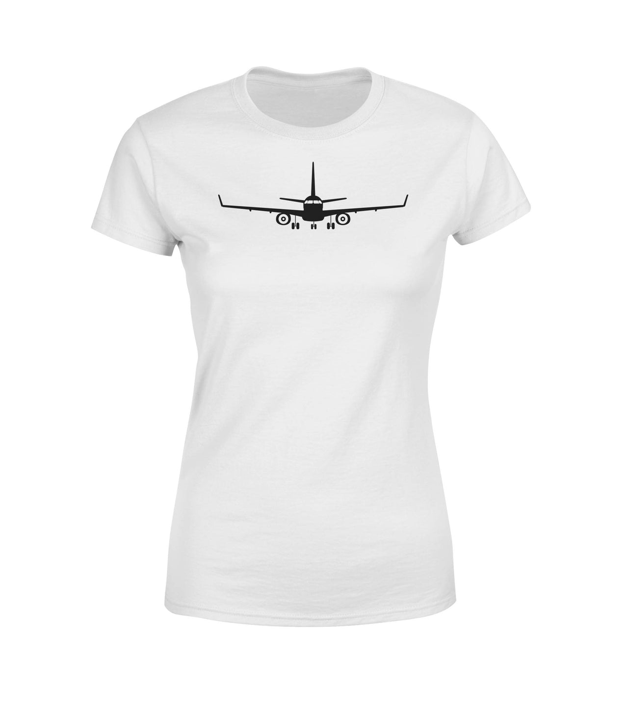 Embraer E-190 Silhouette Designed Women T-Shirts