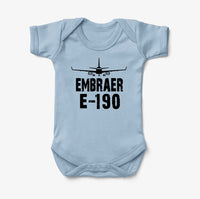 Thumbnail for Embraer E-190 & Plane Designed Baby Bodysuits