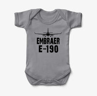 Thumbnail for Embraer E-190 & Plane Designed Baby Bodysuits