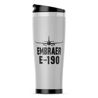 Thumbnail for Embraer E-190 & Plane Designed Stainless Steel Travel Mugs