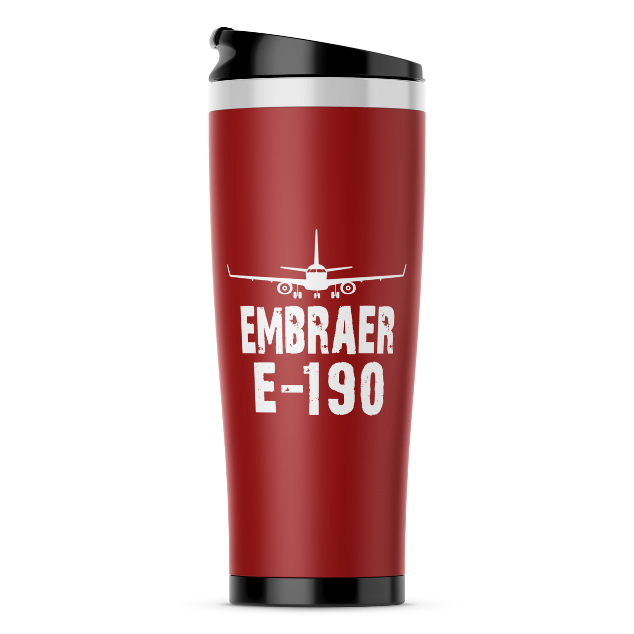 Embraer E-190 & Plane Designed Stainless Steel Travel Mugs