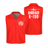 Thumbnail for Embraer E-190 & Plane Designed Thin Style Vests