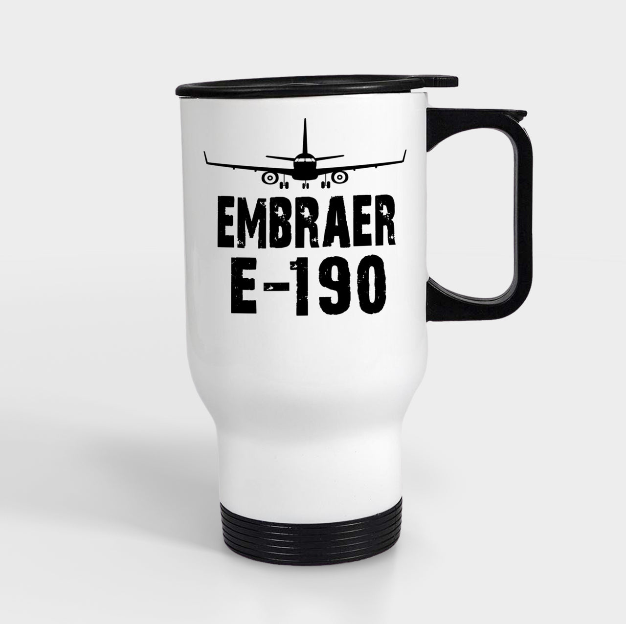 Embraer E-190 & Plane Designed Travel Mugs (With Holder)