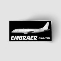 Thumbnail for The Embraer ERJ-175 aviation themed sticker, weather-resistant vinyl.