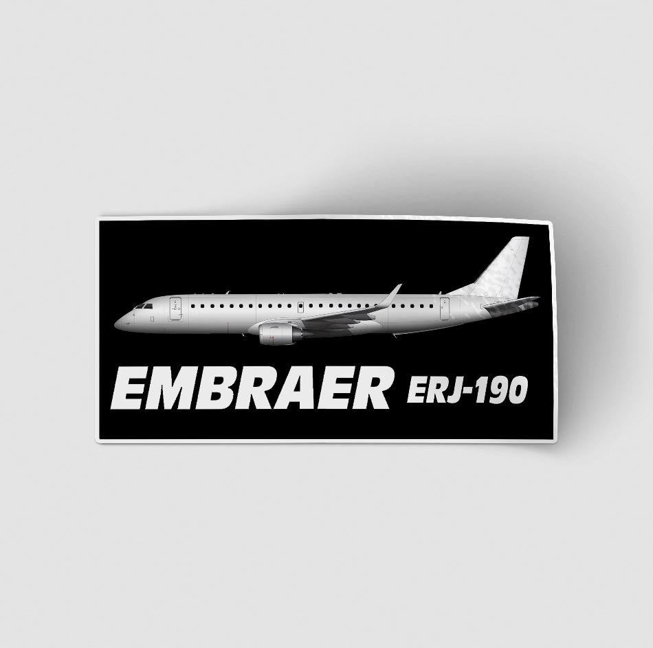 The Embraer ERJ-190 Designed Stickers