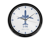 Thumbnail for Embraer E-190 Printed Wall Clocks Aviation Shop 