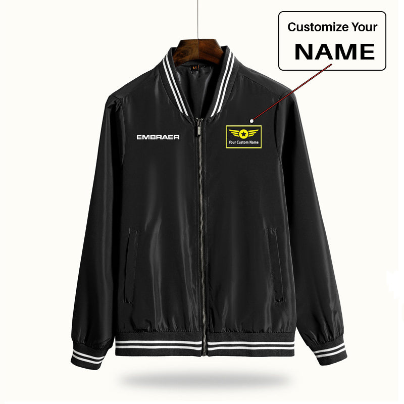 Embraer & Text Designed Thin Spring Jackets