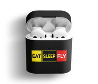 Thumbnail for Eat Sleep Fly (Colourful) Designed AirPods Cases