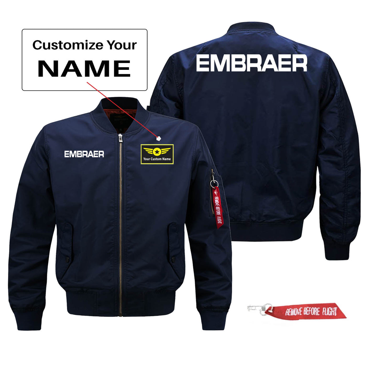 Embraer & Text Designed Pilot Jackets (Customizable)