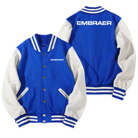 Thumbnail for Embraer & Text Designed Baseball Style Jackets