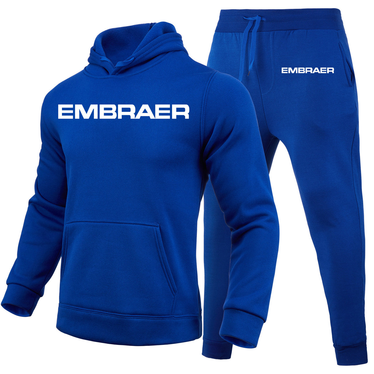 Embraer & Text Designed Hoodies & Sweatpants Set
