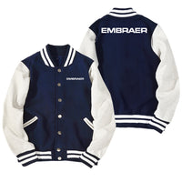 Thumbnail for Embraer & Text Designed Baseball Style Jackets