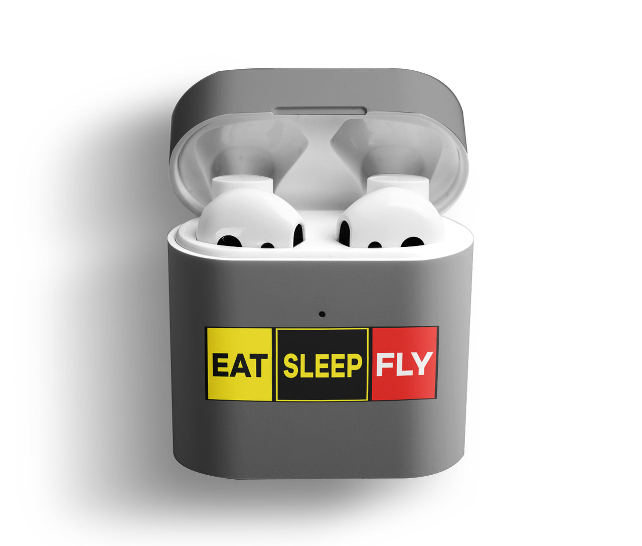 Eat Sleep Fly (Colourful) Designed AirPods Cases