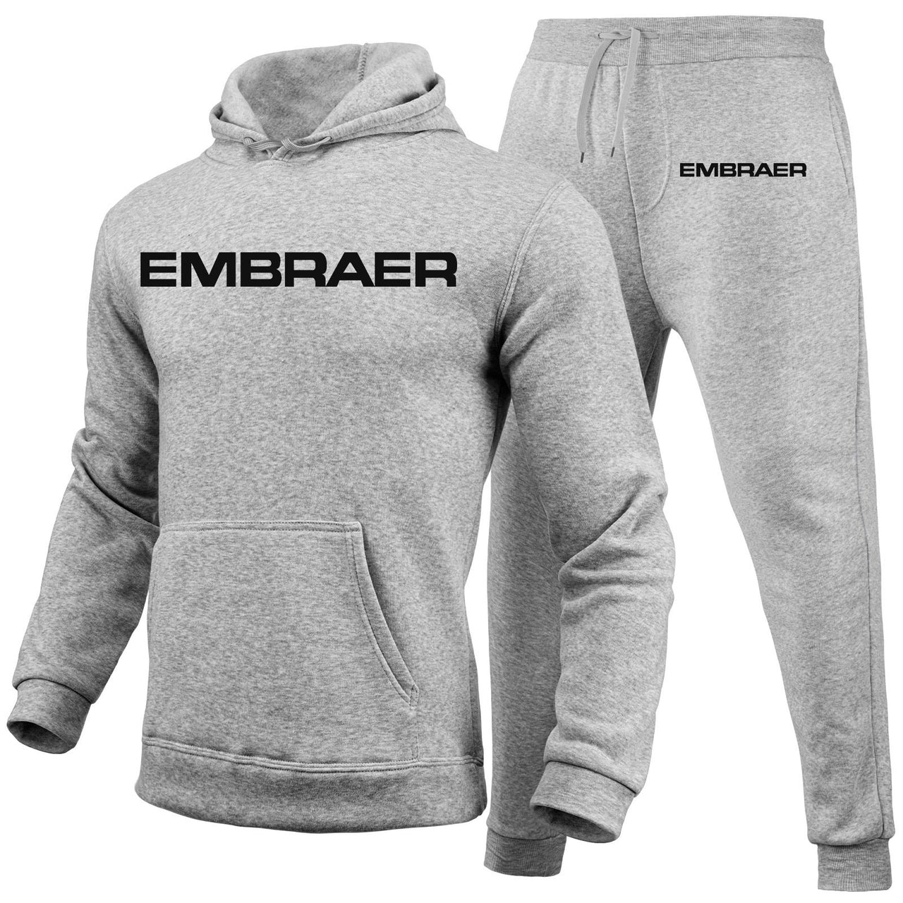 Embraer & Text Designed Hoodies & Sweatpants Set