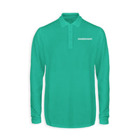 Thumbnail for Embraer & Text Designed Long Sleeve Polo T-Shirts