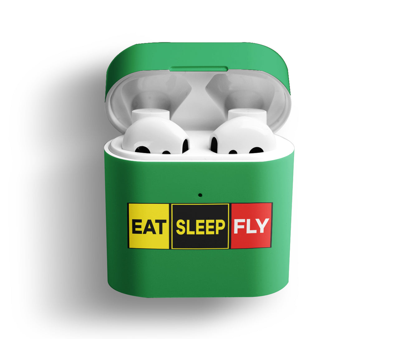 Eat Sleep Fly (Colourful) Designed AirPods Cases