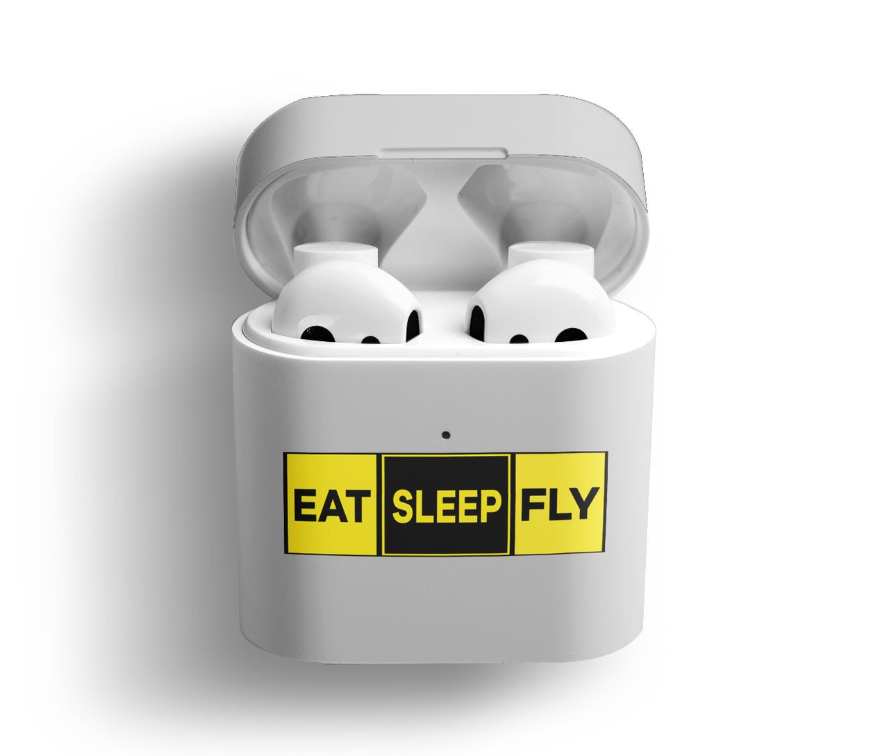 Eat Sleep Fly (Colourful) Designed AirPods Cases