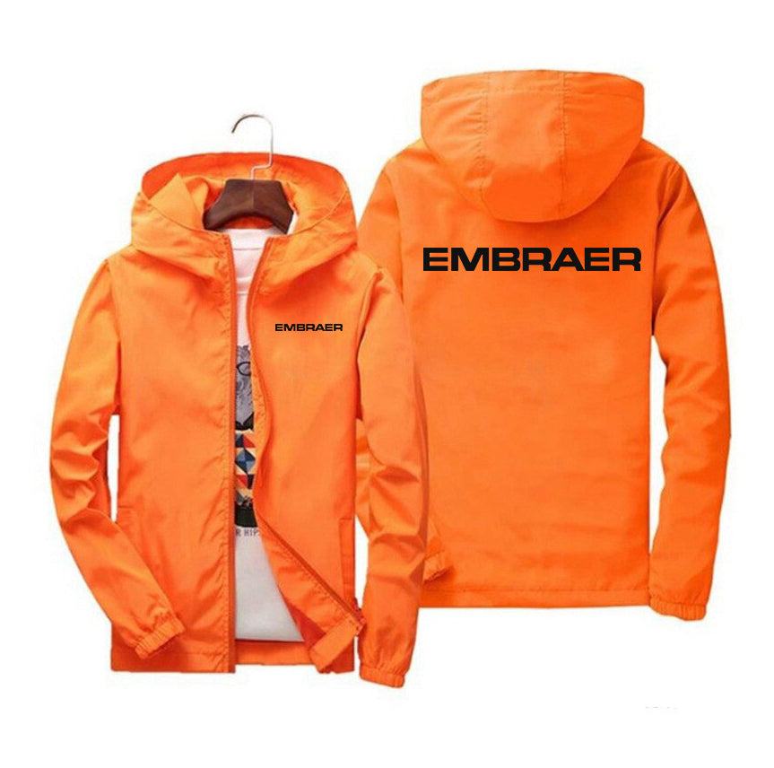 Embraer & Text Designed Windbreaker Jackets