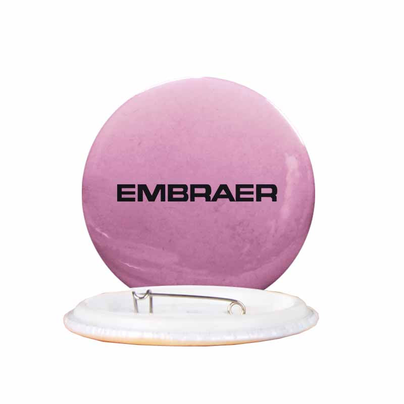 Embraer & Text Designed Pins