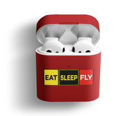 Thumbnail for Eat Sleep Fly (Colourful) Designed AirPods Cases