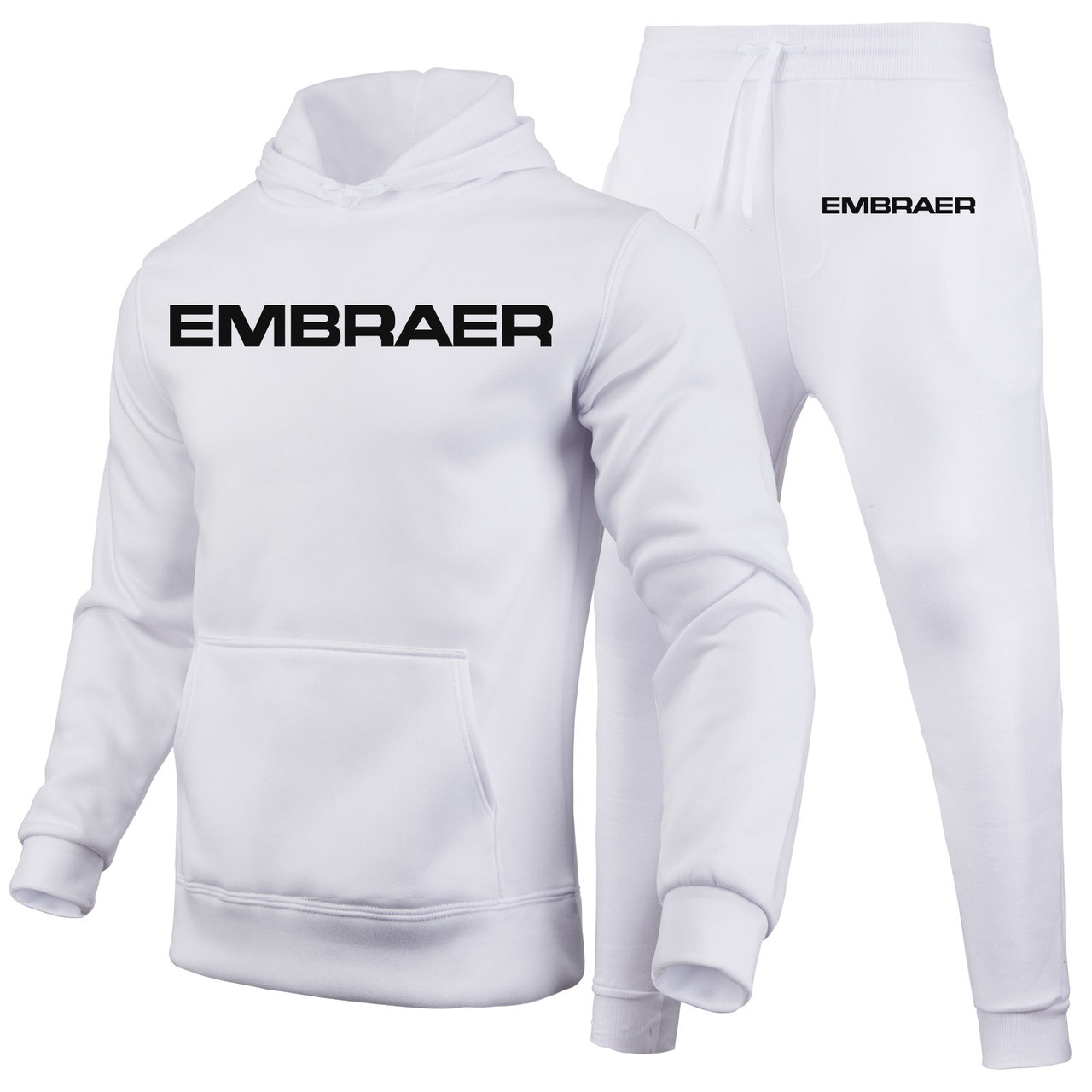 Embraer & Text Designed Hoodies & Sweatpants Set