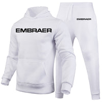 Thumbnail for Embraer & Text Designed Hoodies & Sweatpants Set