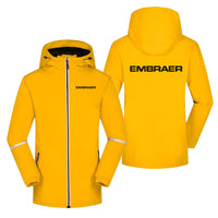 Thumbnail for Embraer & Text Designed Rain Coats & Jackets