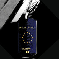 Thumbnail for European Union Passport Designed Metal Necklaces