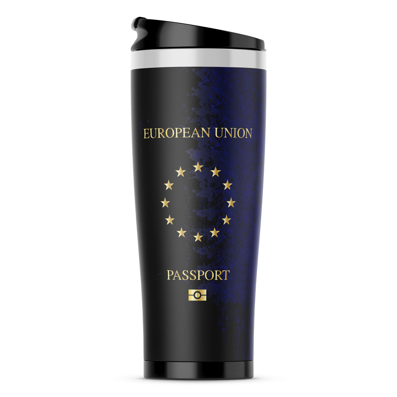 European Union Passport Designed Stainless Steel Travel Mugs