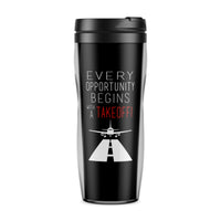 Thumbnail for Every Opportunity Designed Travel Mugs