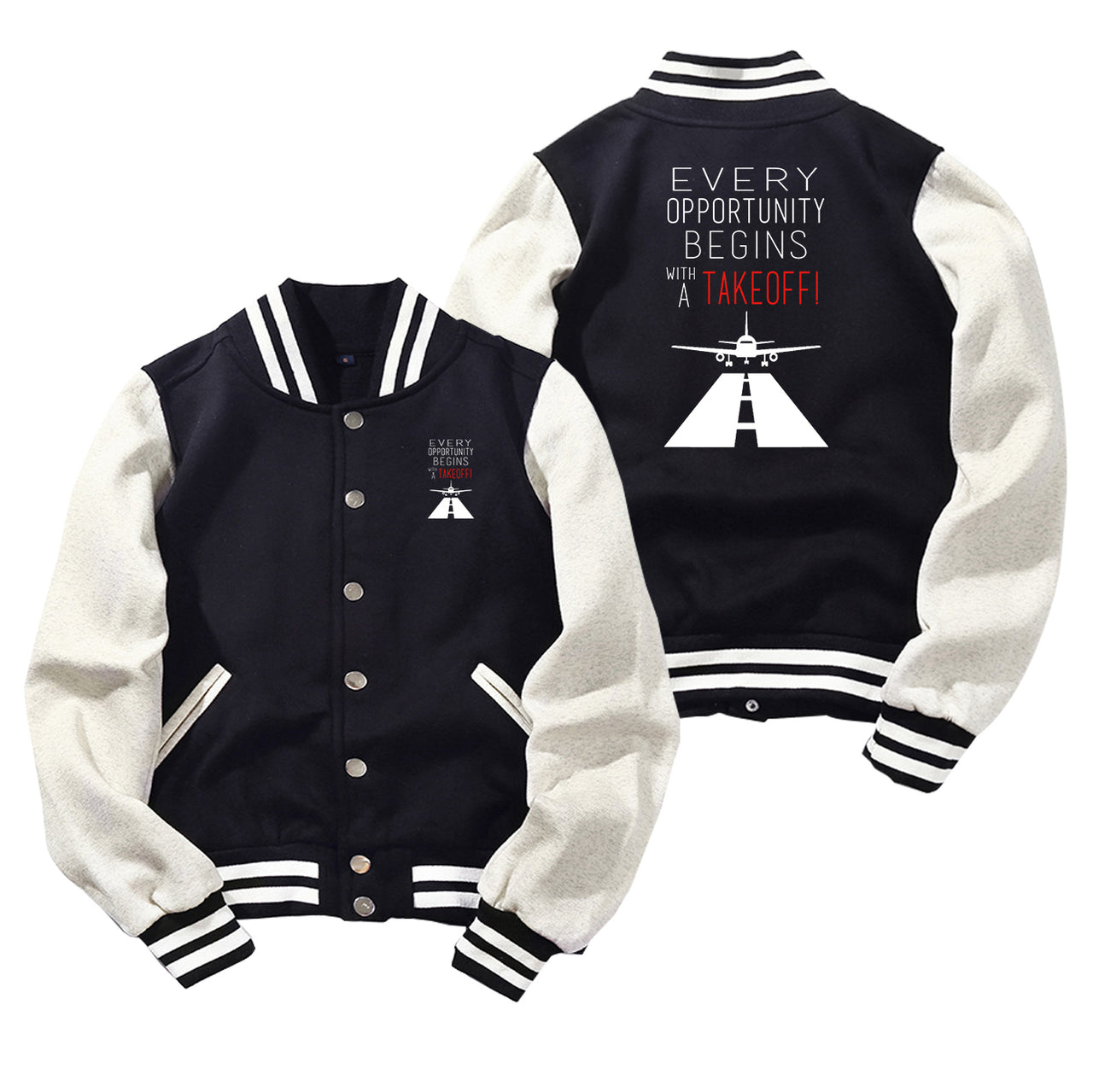 Every Opportunity Designed Baseball Style Jackets