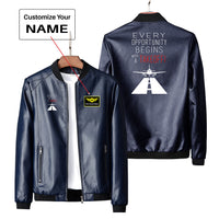 Thumbnail for Every Opportunity Designed PU Leather Jackets