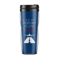 Thumbnail for Every Opportunity Designed Travel Mugs