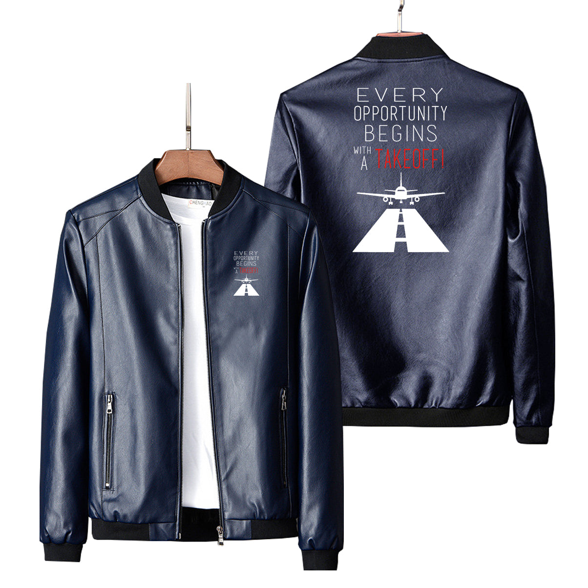 Every Opportunity Designed PU Leather Jackets