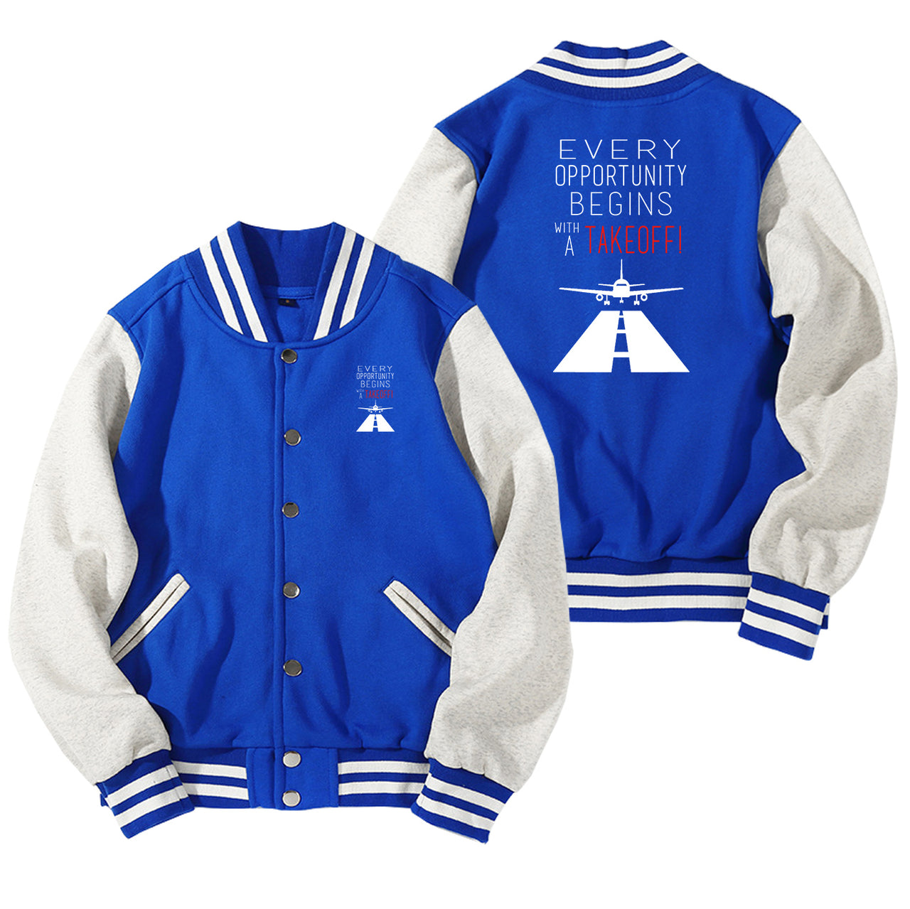 Every Opportunity Designed Baseball Style Jackets