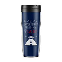 Thumbnail for Every Opportunity Designed Travel Mugs