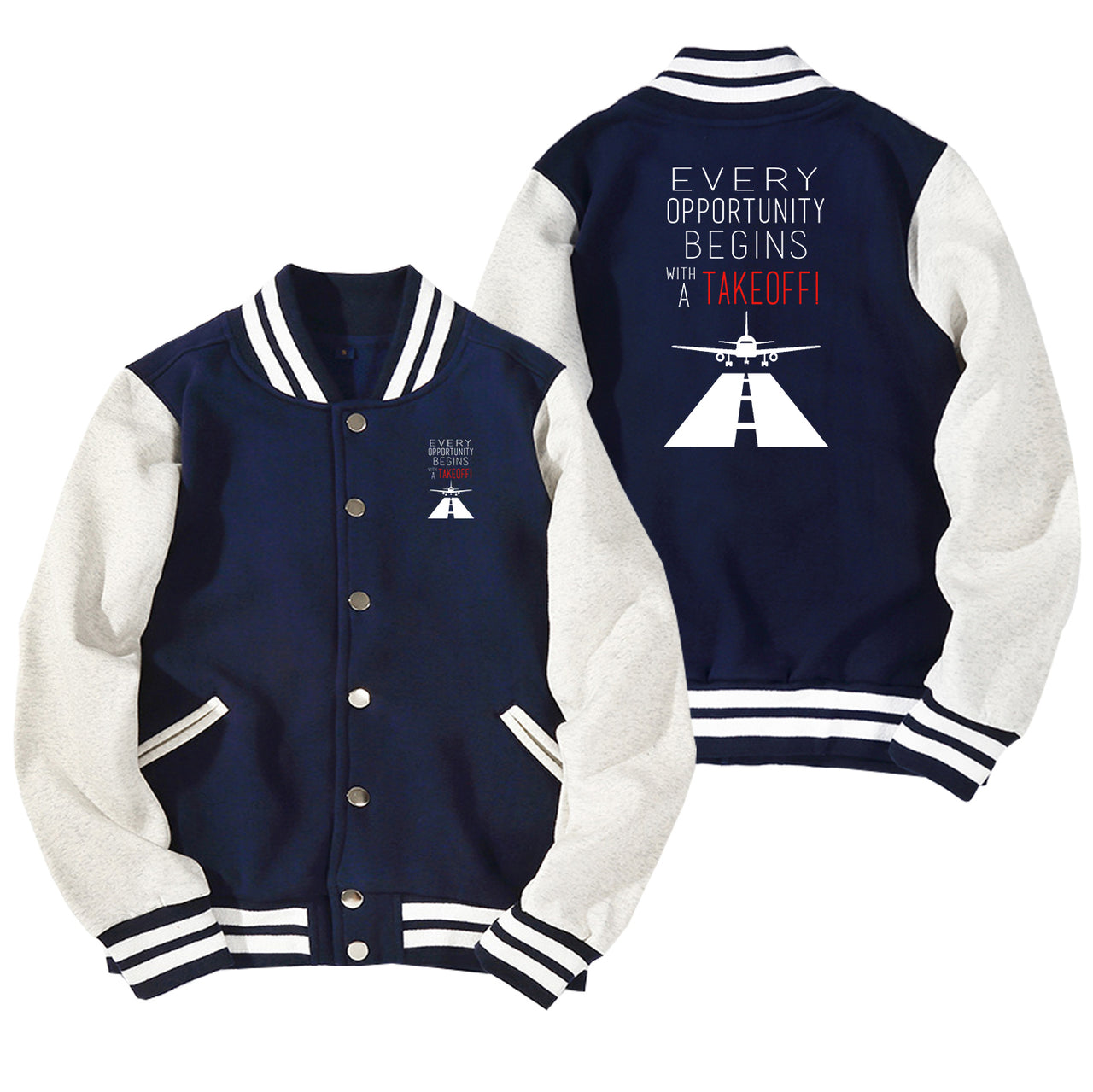 Every Opportunity Designed Baseball Style Jackets