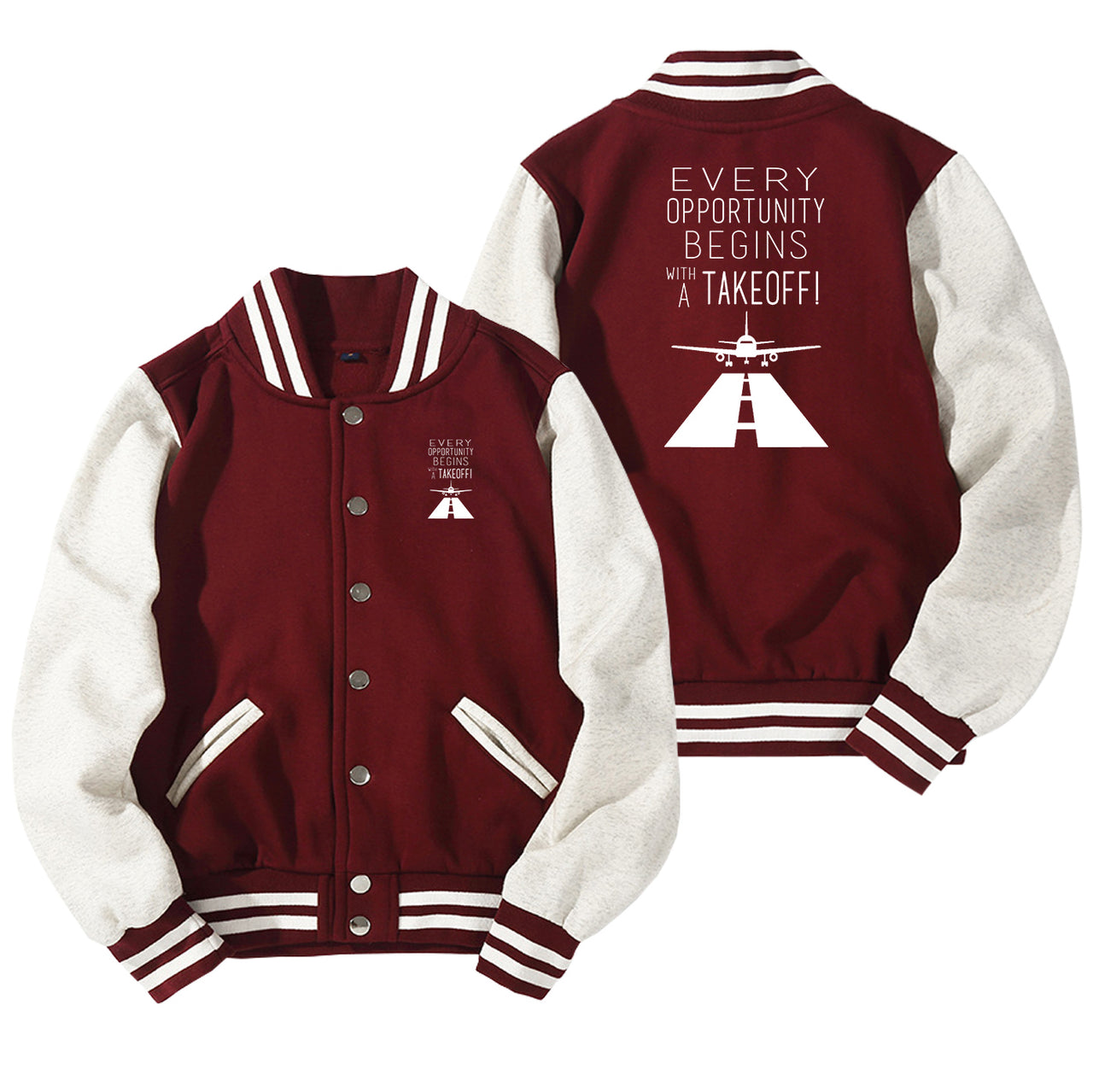 Every Opportunity Designed Baseball Style Jackets