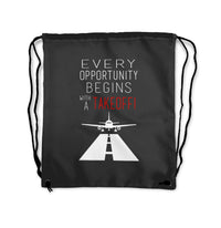 Thumbnail for Every Opportunity Designed Drawstring Bags