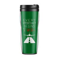 Thumbnail for Every Opportunity Designed Travel Mugs